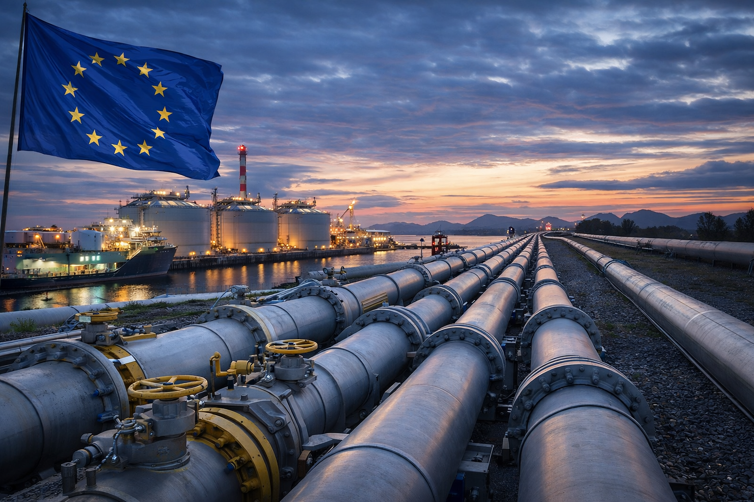 Stop gas russo 2027: cosa cambia per Europa e Italia
