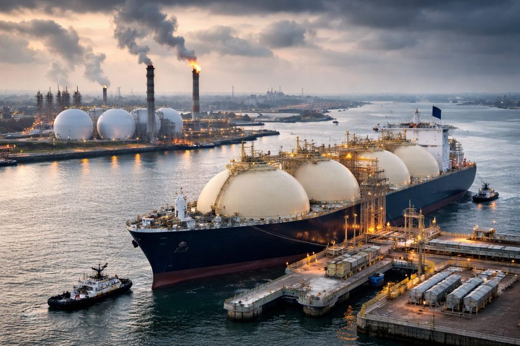 Gas europeo sopra 60 €/MWh: nave LNG e terminal in Europa