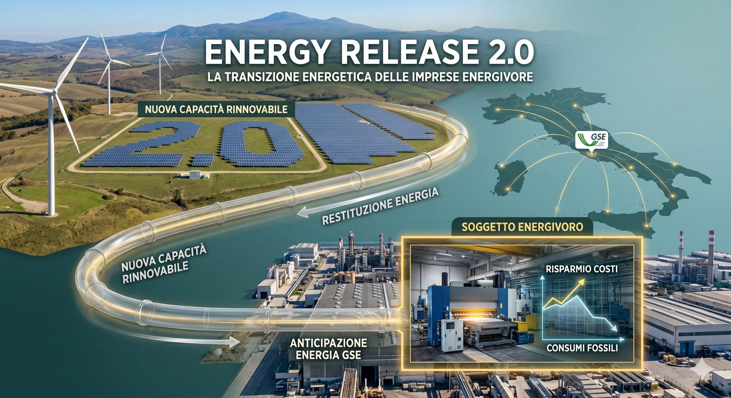 Energy Release 2.0: 70 TWh in asta, scadenza 13 maggio