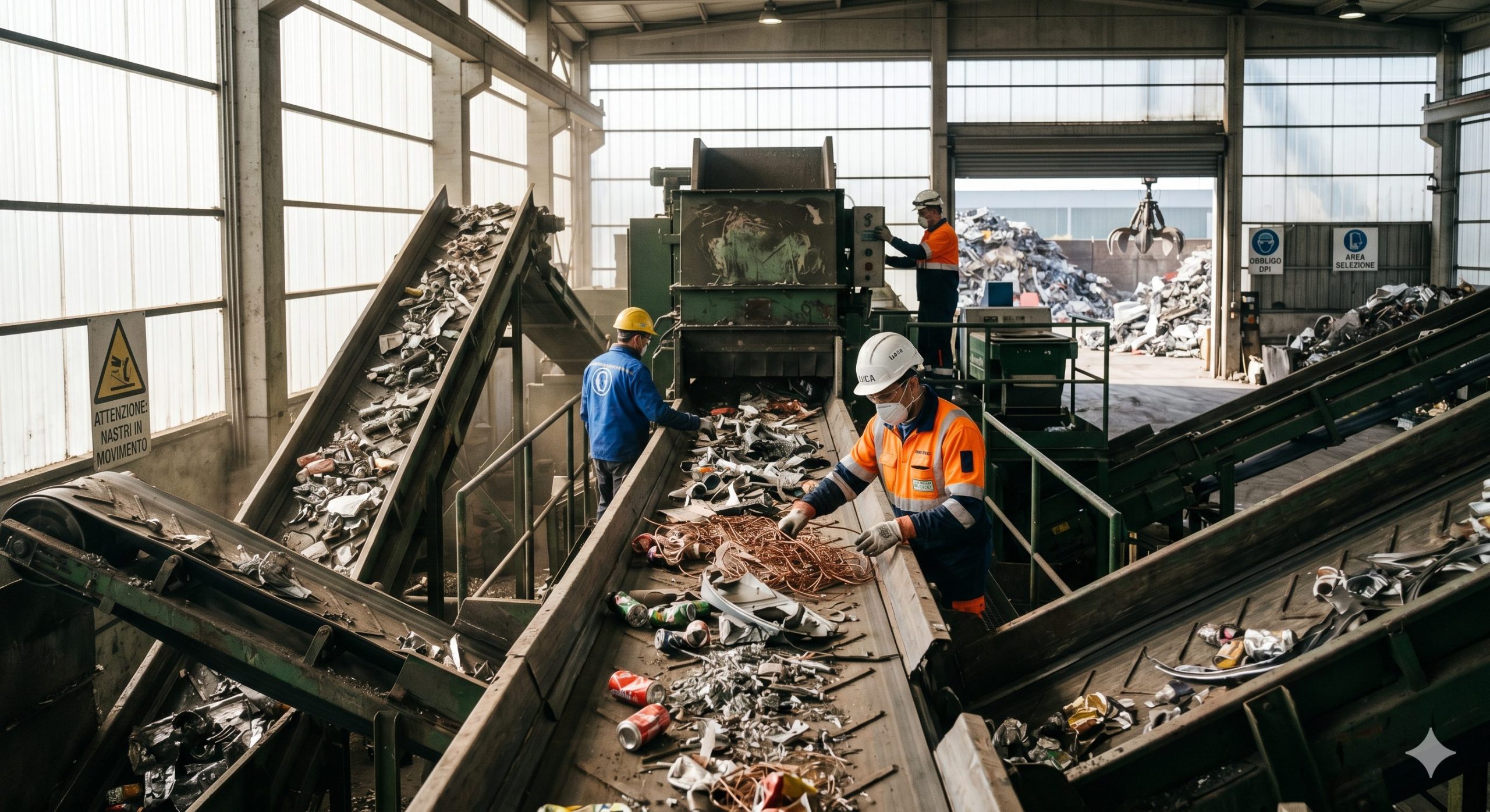impianto di riciclo per materie prime critiche in Italia